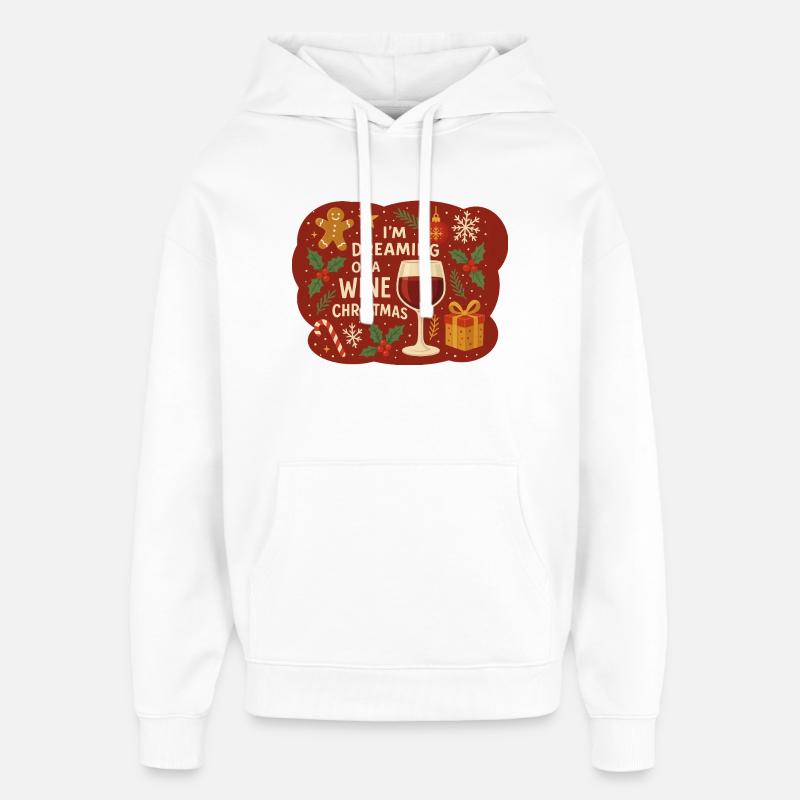 Je rêve - Design de vacances amusant - Sweat à capuche unisexe Stanley/Stella Oversized - blanc