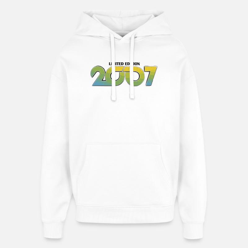2007 Limitierte Edition Camo Gradient - Oversized Unisex Hoodie von Stanley/Stella - Weiß