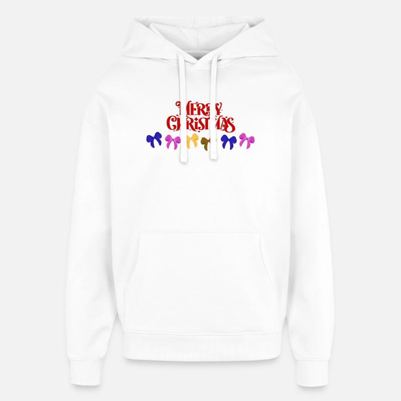 Frohe Weihnachten Bogenparade - Oversized Unisex Hoodie von Stanley/Stella - Weiß
