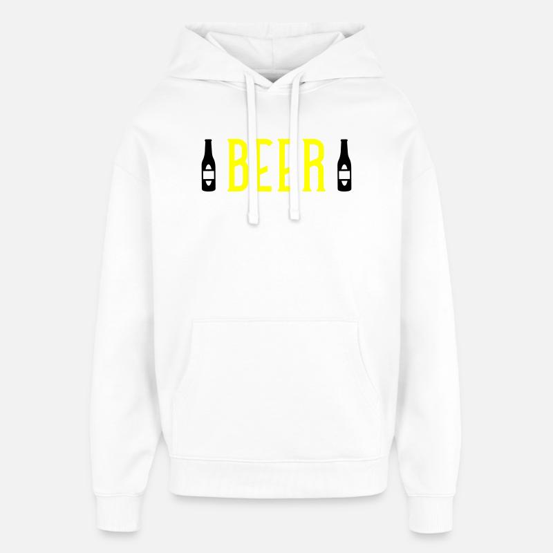 Bière - Sweat à capuche unisexe Stanley/Stella Oversized - blanc