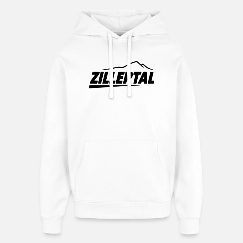 Zillertal - Souvenir Design - Sweat à capuche unisexe Stanley/Stella Oversized - blanc