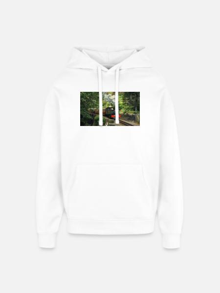Ffestiniog Idyll - Oversized Unisex Hoodie by Stanley/Stella - white