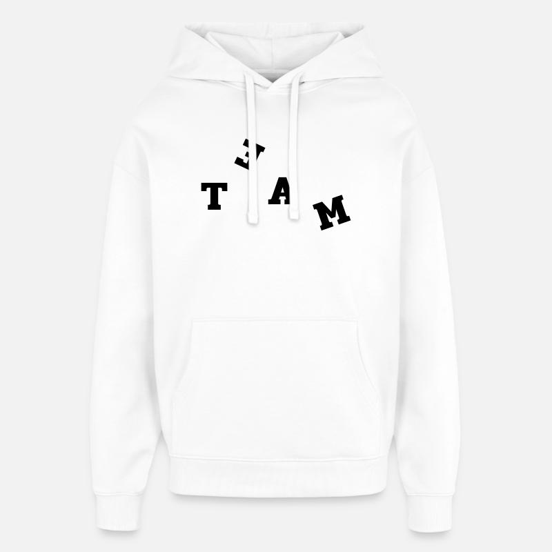 Équipe - Sweat à capuche unisexe Stanley/Stella Oversized - blanc