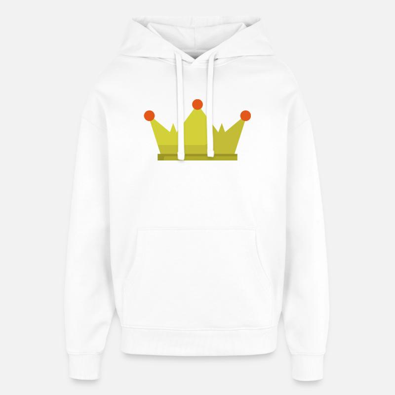 Couronne - Sweat à capuche unisexe Stanley/Stella Oversized - blanc