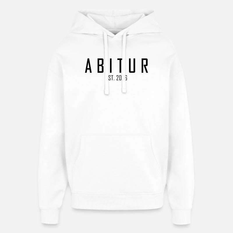 Abitur 2026 - Sweat à capuche unisexe Stanley/Stella Oversized - blanc