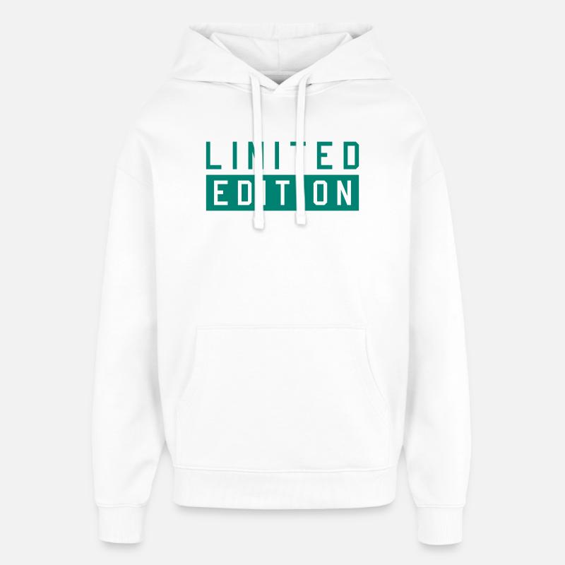 Typographie en édition limitée - Sweat à capuche unisexe Stanley/Stella Oversized - blanc