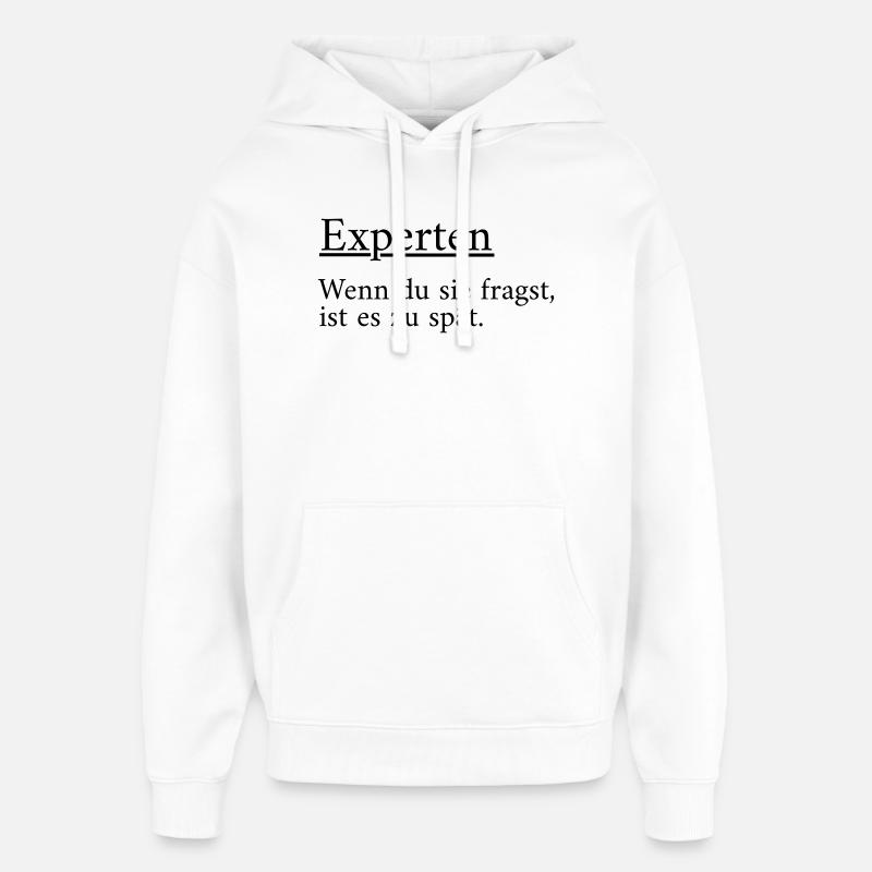 Experts - Sweat à capuche unisexe Stanley/Stella Oversized - blanc