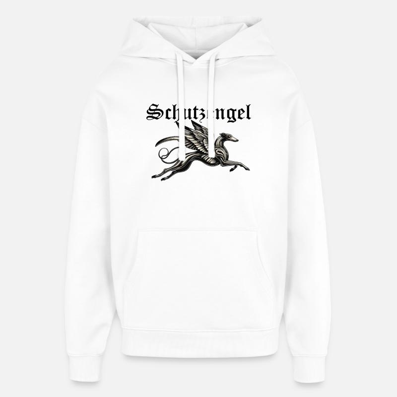 Ángel Guardián Nr3 allemand - Sweat à capuche unisexe Stanley/Stella Oversized - blanc