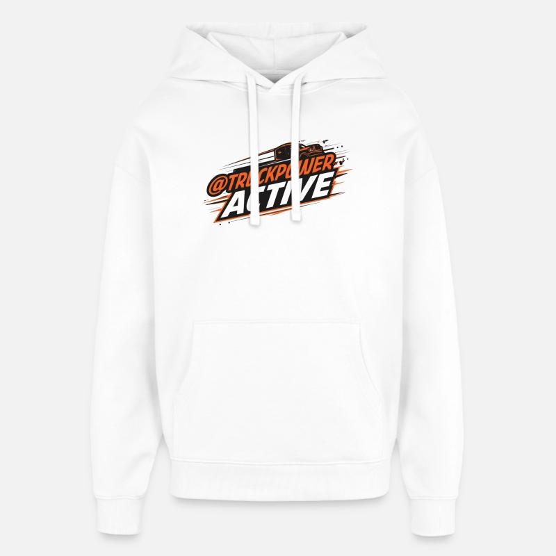 Logo de conduite active TruckPower - Sweat à capuche unisexe Stanley/Stella Oversized - blanc