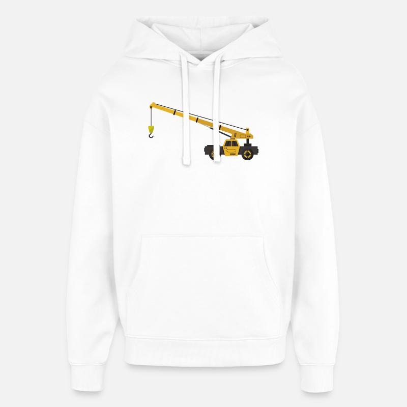 grue - Sweat à capuche unisexe Stanley/Stella Oversized - blanc