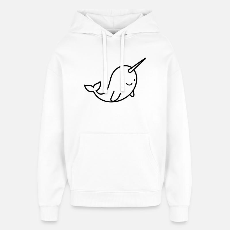 Narval - Sweat à capuche unisexe Stanley/Stella Oversized - blanc