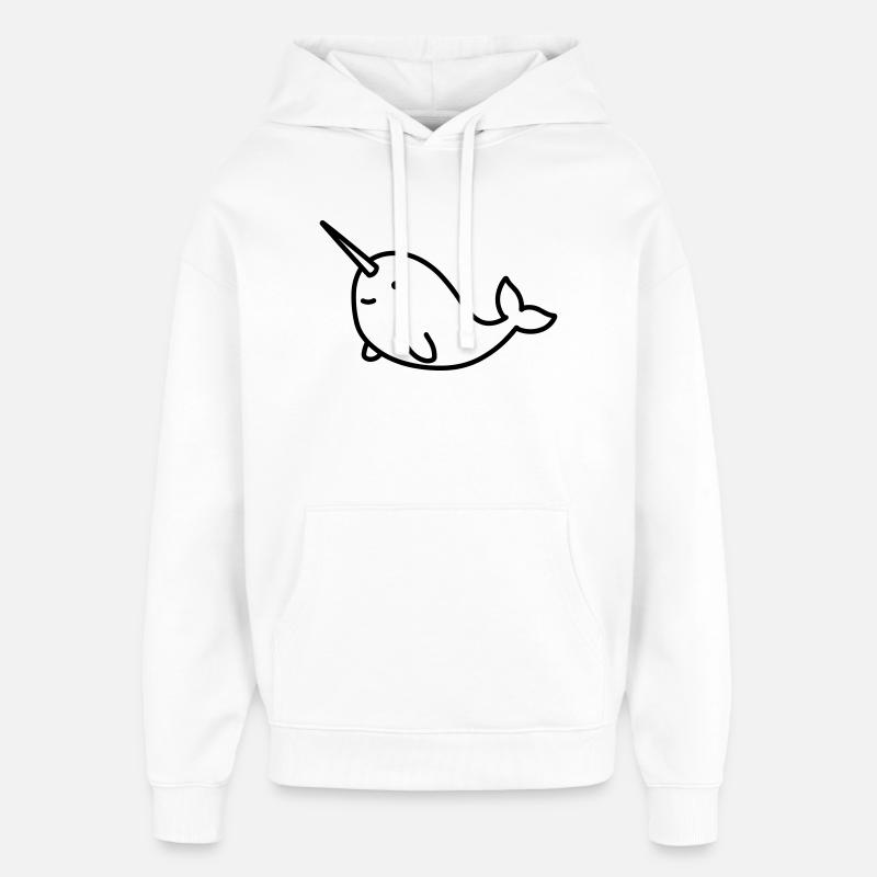 Narval - Sweat à capuche unisexe Stanley/Stella Oversized - blanc