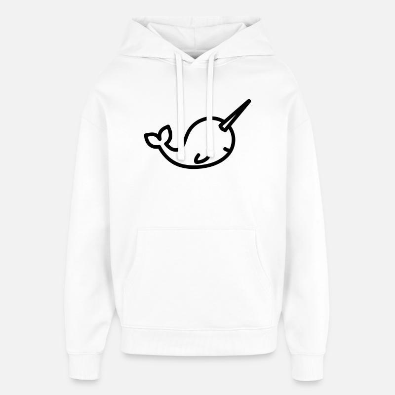 Narval - Sweat à capuche unisexe Stanley/Stella Oversized - blanc