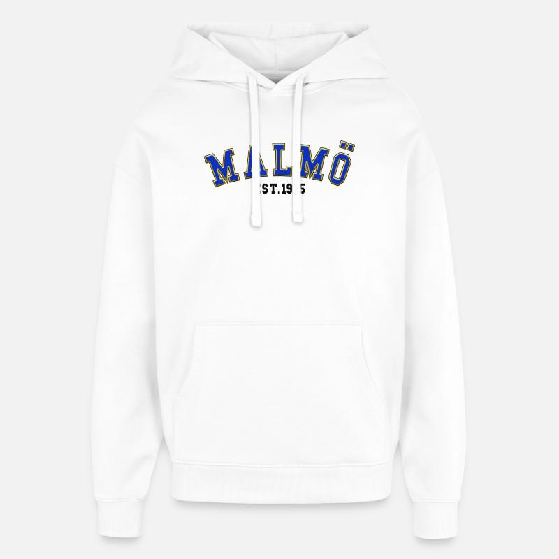 Malmö gegründet 1995 - Oversized Unisex Hoodie von Stanley/Stella - Weiß