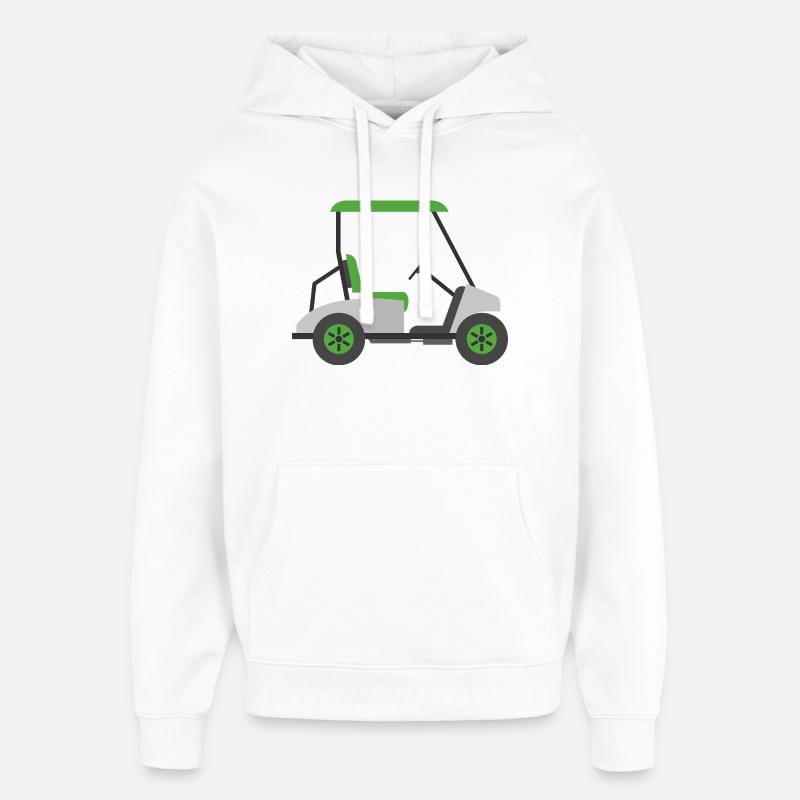 Voiturettes de golf - Sweat à capuche unisexe Stanley/Stella Oversized - blanc