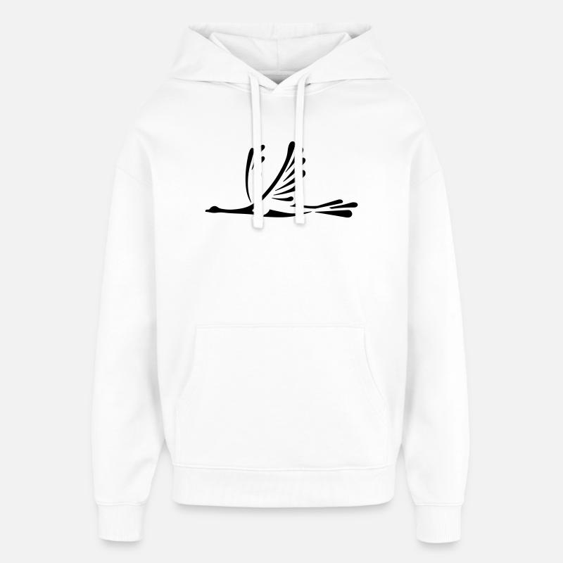 Oiseau - Sweat à capuche unisexe Stanley/Stella Oversized - blanc