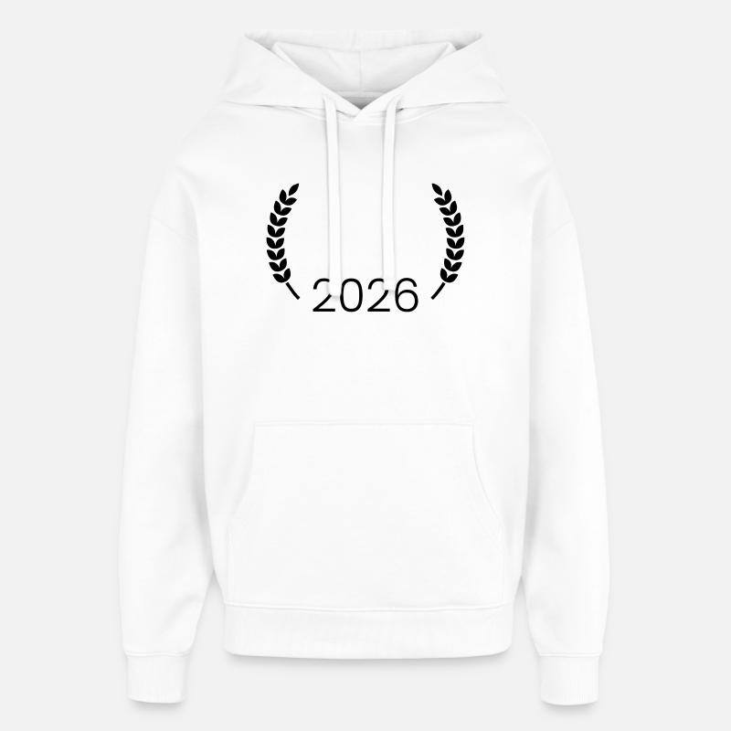 Couronne 2026 - Sweat à capuche unisexe Stanley/Stella Oversized - blanc