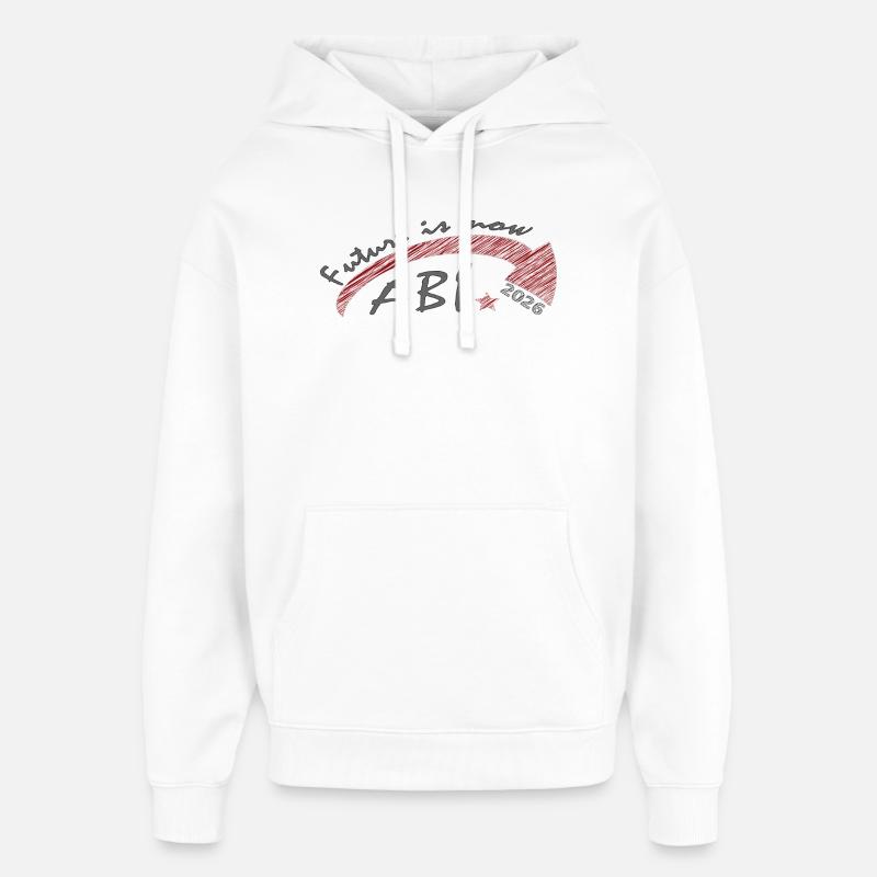 Abitur 2026 - Sweat à capuche unisexe Stanley/Stella Oversized - blanc
