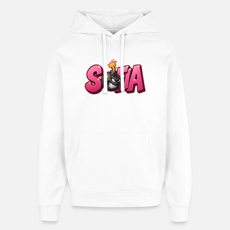 Sofia Graffiti Name Bomb Graffité 3D - Oversized Unisex Hoodie von Stanley/Stella - Weiß