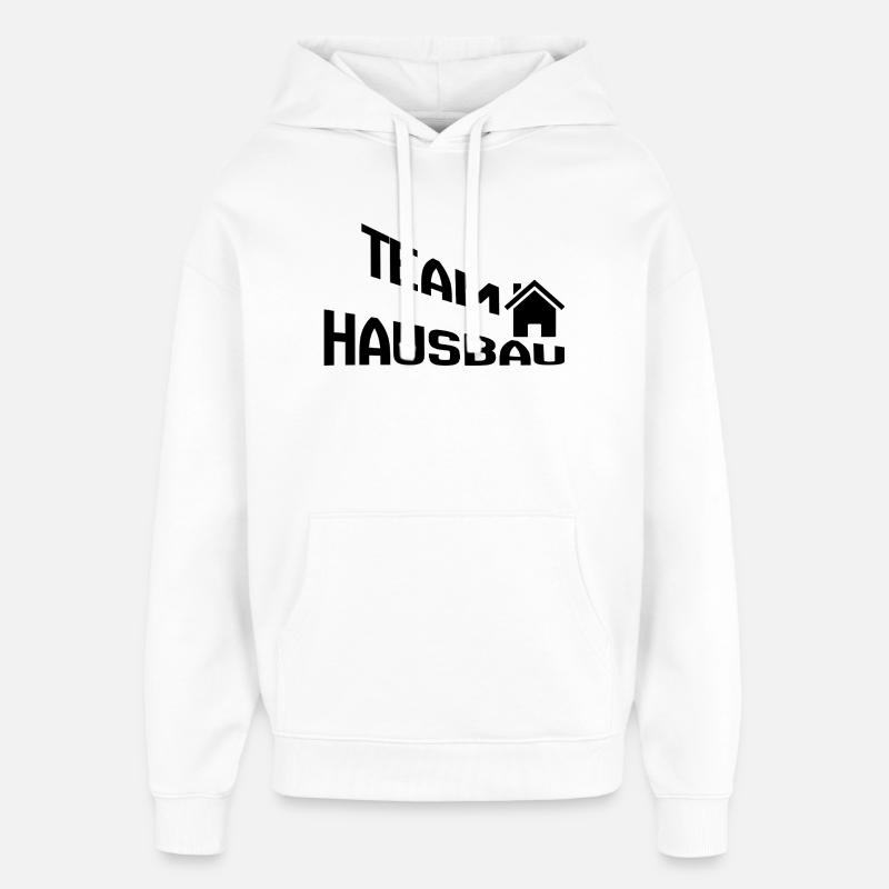 Construction de maisons d’équipe - Sweat à capuche unisexe Stanley/Stella Oversized - blanc