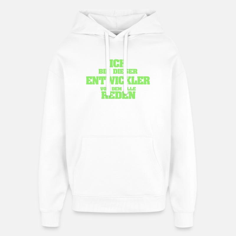 Developer as a profession - Oversized Unisex Hoodie by Stanley/Stella - white