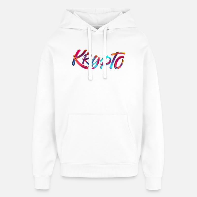 Krypto / Crypto - Oversized Unisex Hoodie by Stanley/Stella - white