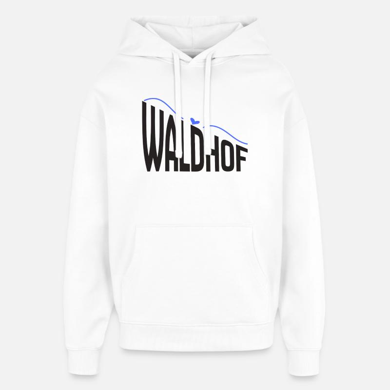 Waldhof - Sweat à capuche unisexe Stanley/Stella Oversized - blanc