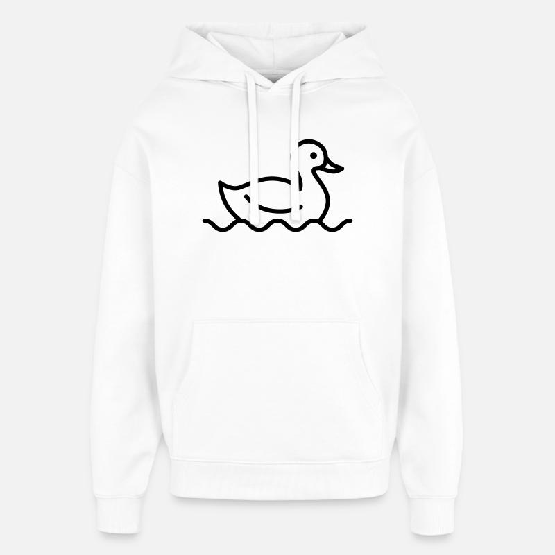 Canard - Sweat à capuche unisexe Stanley/Stella Oversized - blanc
