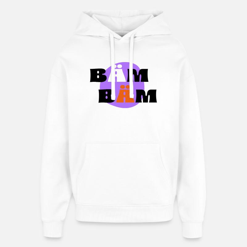 BAM, BAM - Sweat à capuche unisexe Stanley/Stella Oversized - blanc