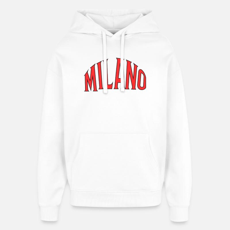 Milano - Sweat à capuche unisexe Stanley/Stella Oversized - blanc