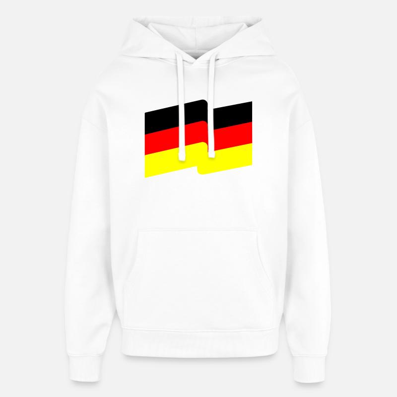 Drapeau - Sweat à capuche unisexe Stanley/Stella Oversized - blanc