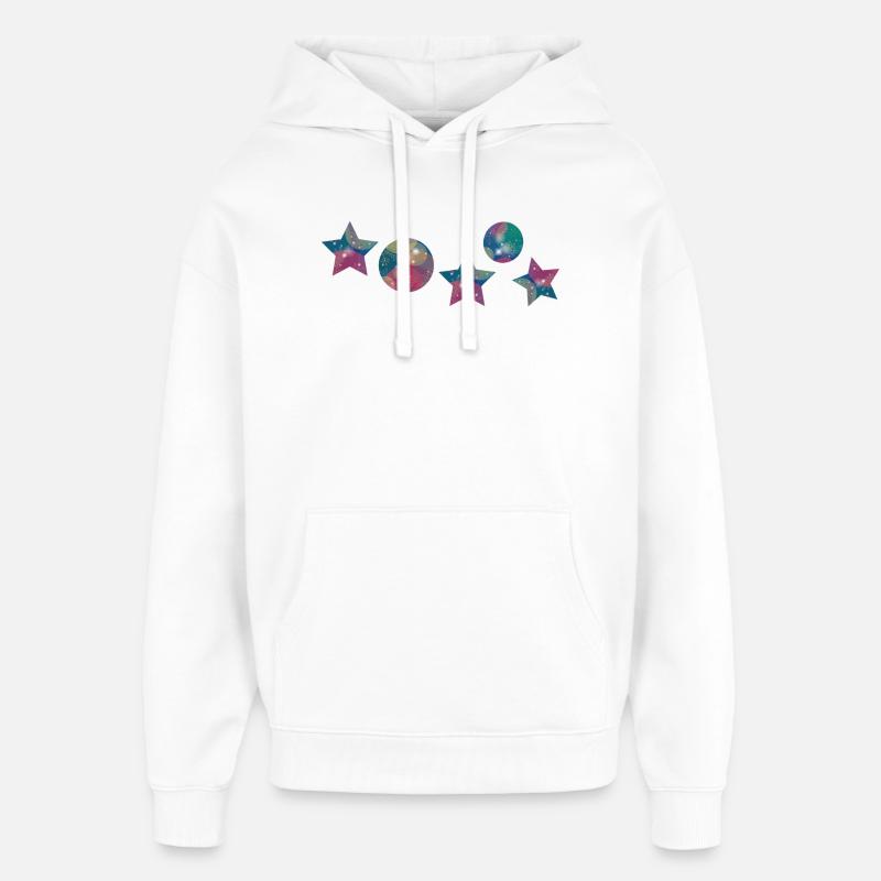 Noël des étoiles - Sweat à capuche unisexe Stanley/Stella Oversized - blanc