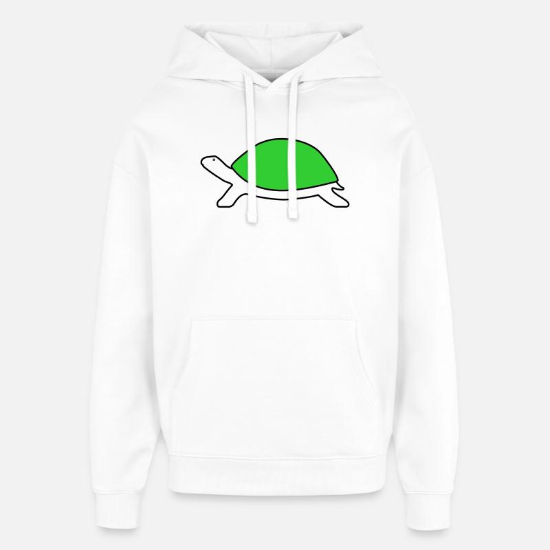 Tortue - Sweat à capuche unisexe Stanley/Stella Oversized - blanc