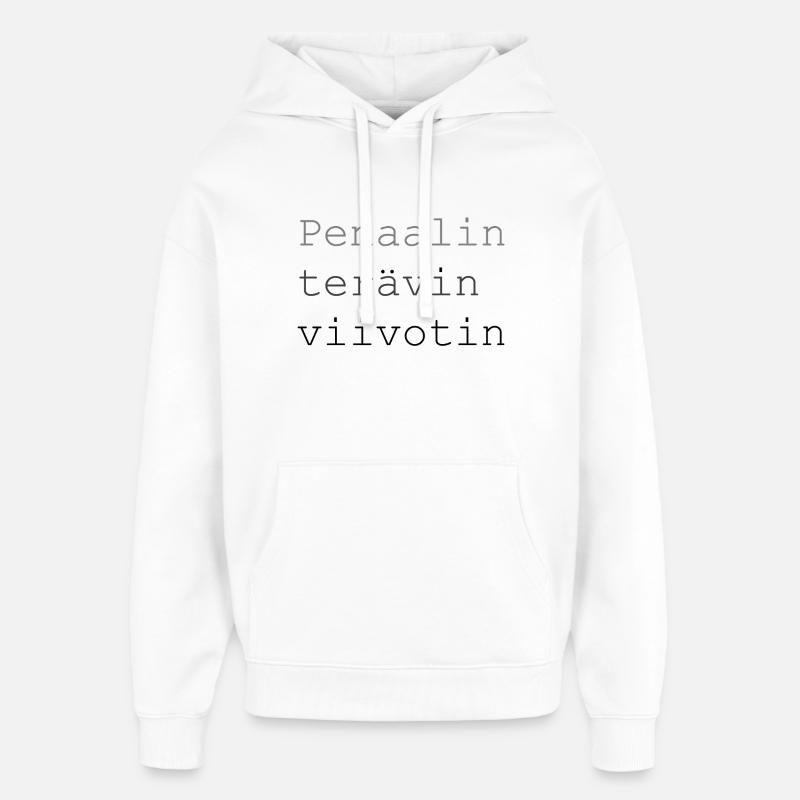 Sharpest - Oversized Unisex Hoodie by Stanley/Stella - white