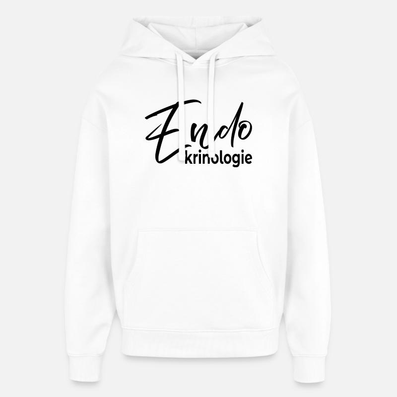 Endocrinologie thyroïdienne - Sweat à capuche unisexe Stanley/Stella Oversized - blanc