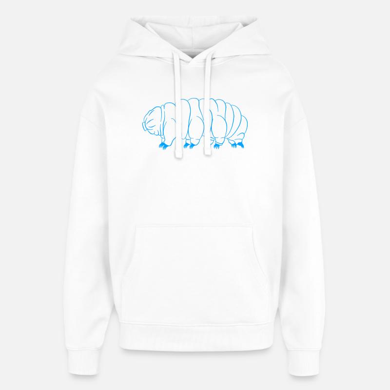 Tardigrade Ours d’eau tardigrade Tardigrade - Sweat à capuche unisexe Stanley/Stella Oversized - blanc