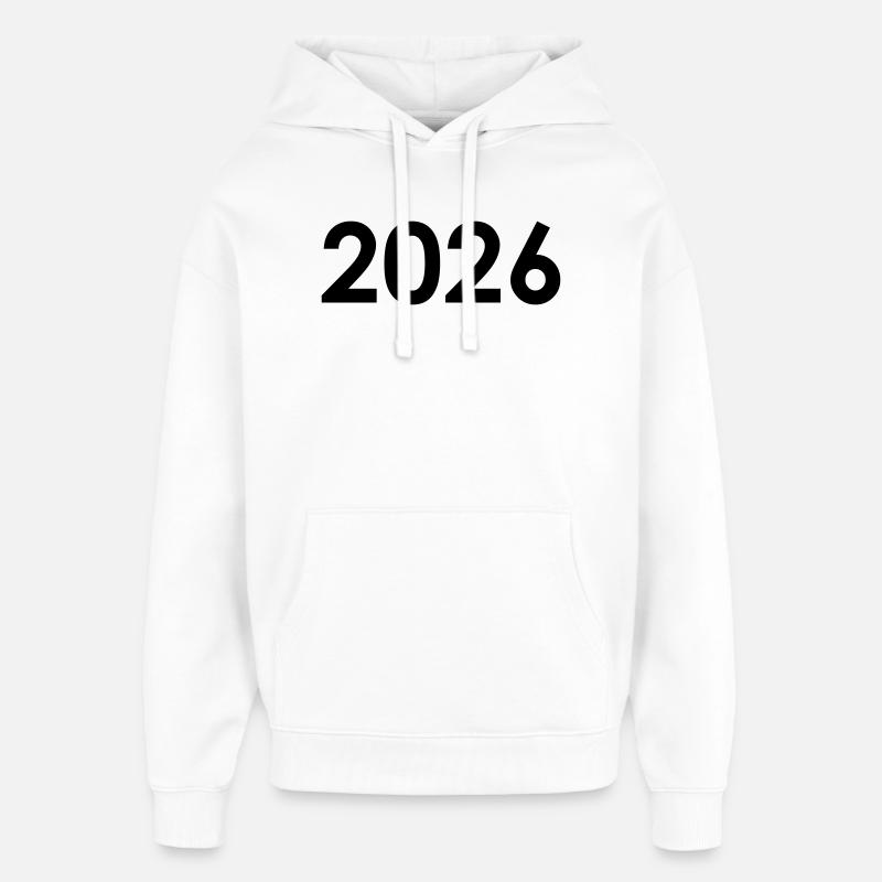 2026 - Sweat à capuche unisexe Stanley/Stella Oversized - blanc