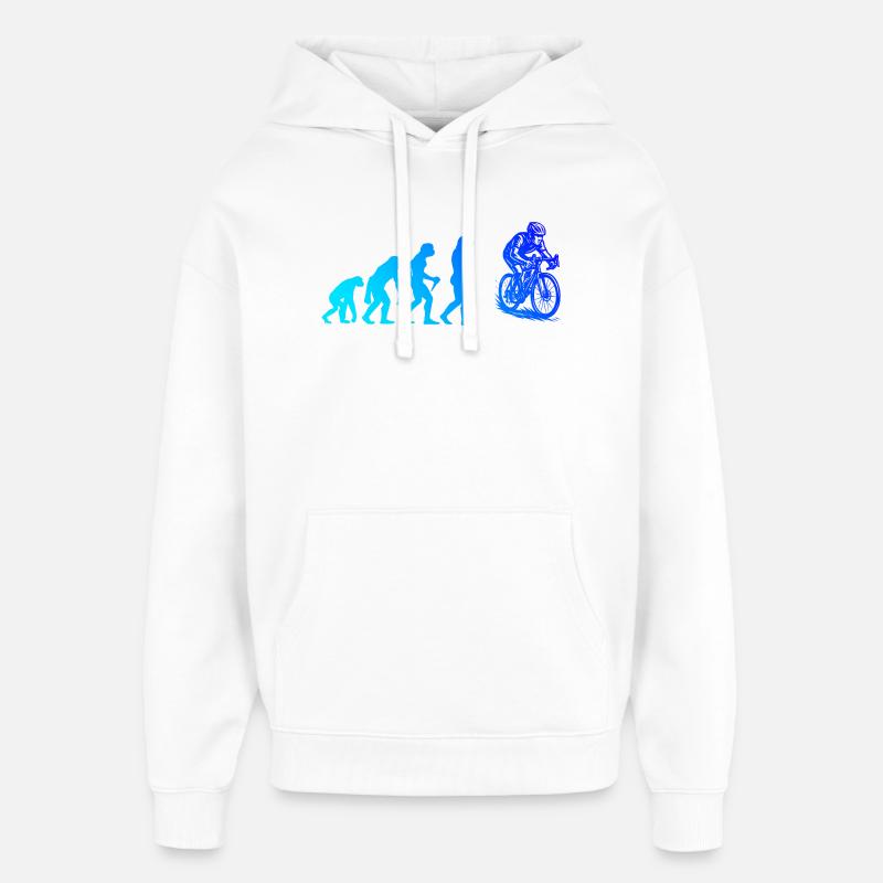 Super cadeau pour vélo de route - Sweat à capuche unisexe Stanley/Stella Oversized - blanc