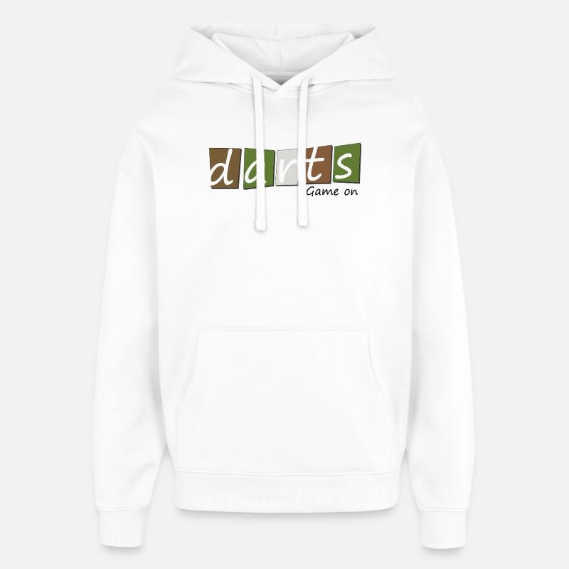 Fléchettes, fléchettes Nature - Sweat à capuche unisexe Stanley/Stella Oversized - blanc