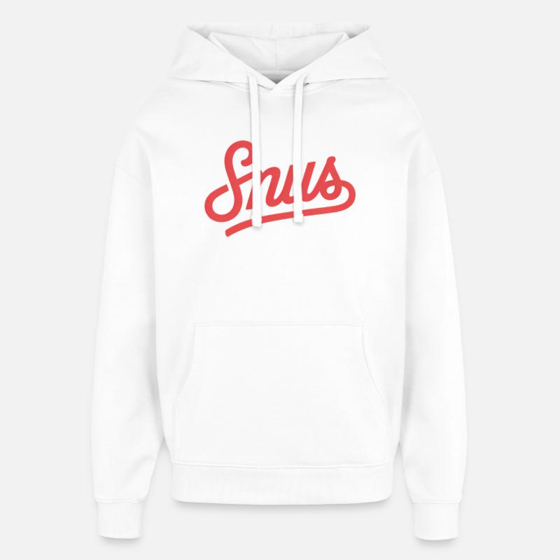 Snus - T-shirt Zyn Sac de nicotine - Sweat à capuche unisexe Stanley/Stella Oversized - blanc