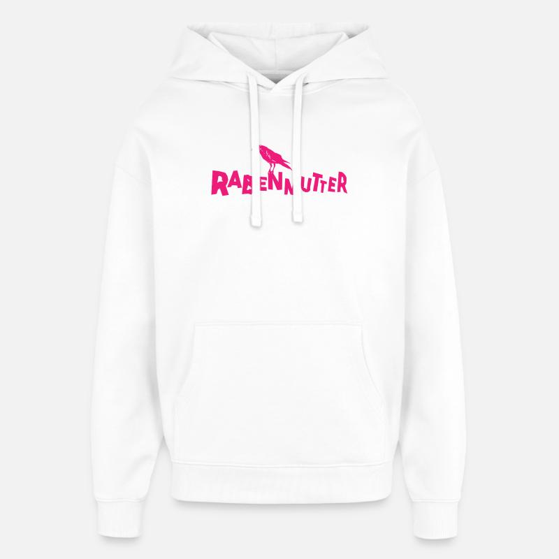 Rabenmutter - Mutter - Mama - Mami - Rabe - Oversized Unisex Hoodie von Stanley/Stella - Weiß