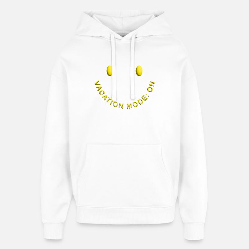 Mode vacances sur la bonne humeur - Sweat à capuche unisexe Stanley/Stella Oversized - blanc