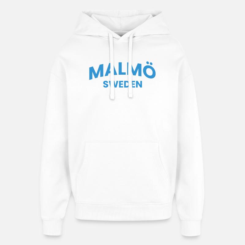 Malmö - Sweat à capuche unisexe Stanley/Stella Oversized - blanc