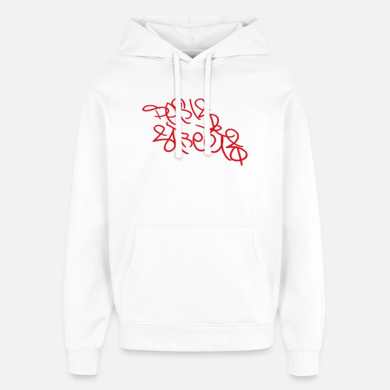 Rues de Paris - Sweat à capuche unisexe Stanley/Stella Oversized - blanc