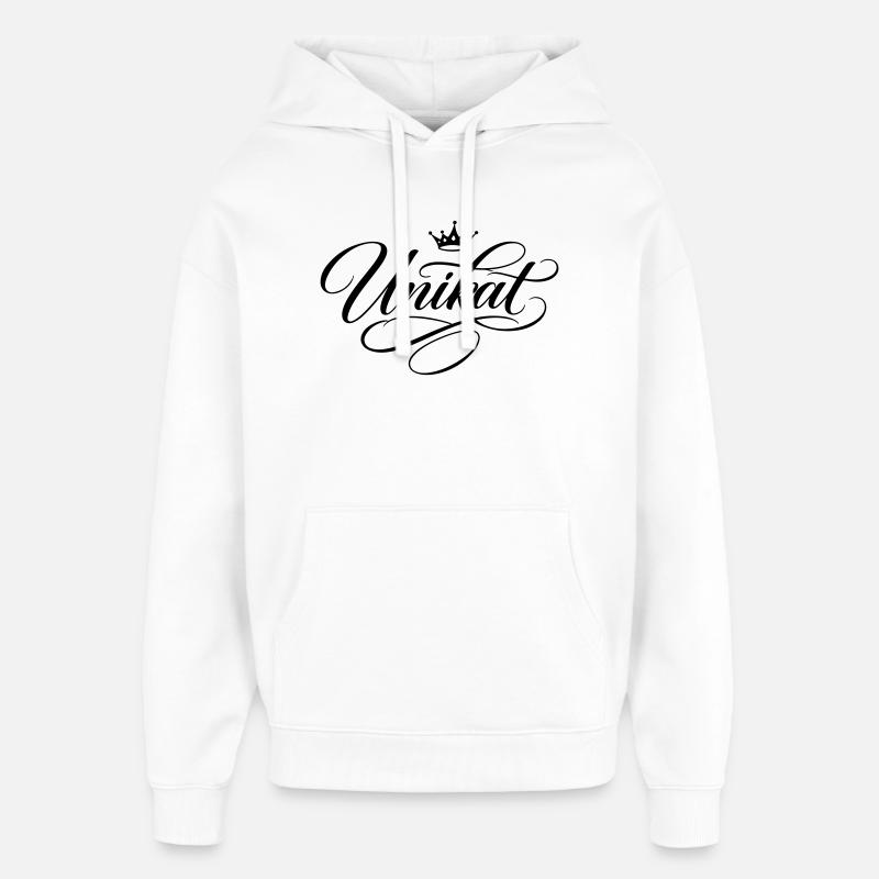 Couronne unique - Sweat à capuche unisexe Stanley/Stella Oversized - blanc