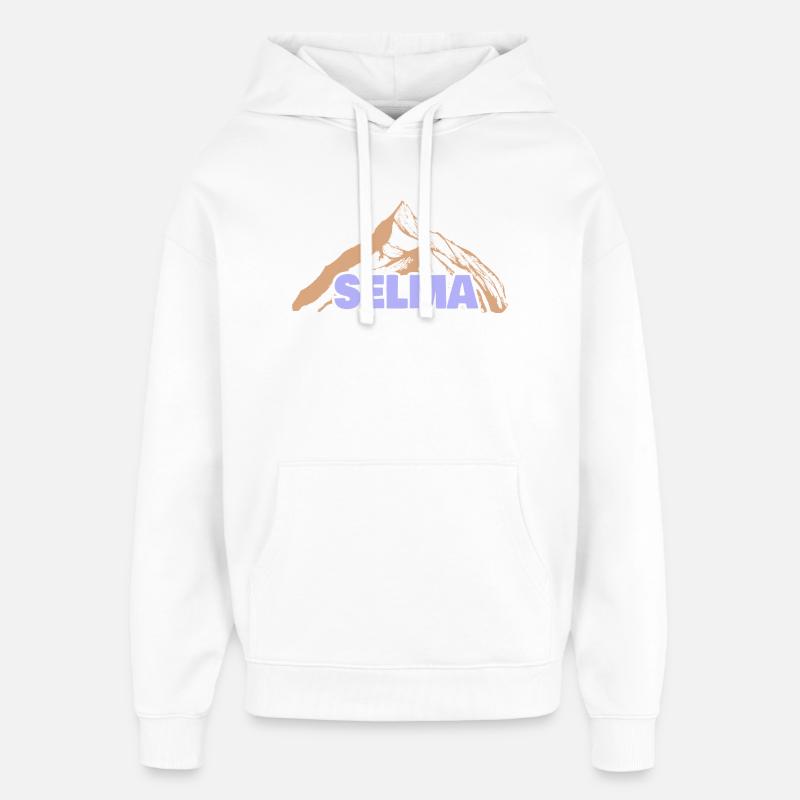 Selma - Sweat à capuche unisexe Stanley/Stella Oversized - blanc