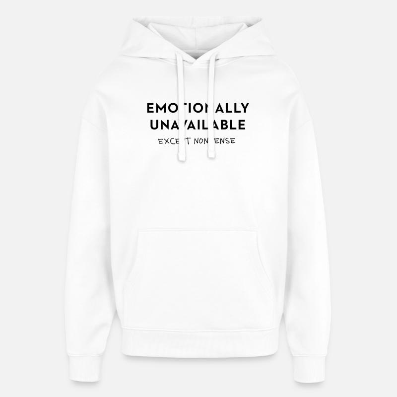 Exception : Faute de frappe absurde - Sweat à capuche unisexe Stanley/Stella Oversized - blanc