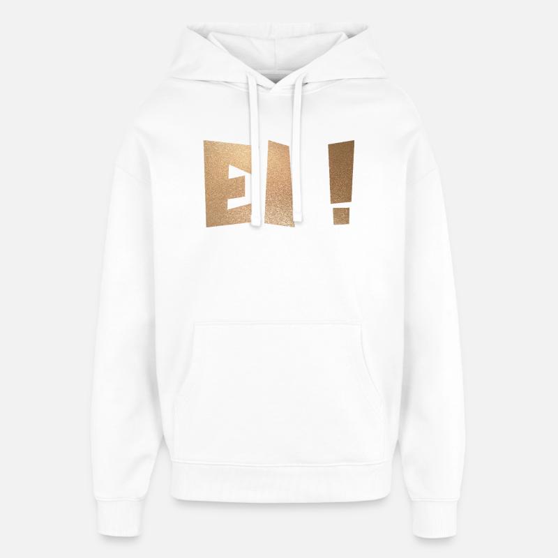 Eggshell Egg - Oversized Unisex Hoodie by Stanley/Stella - white