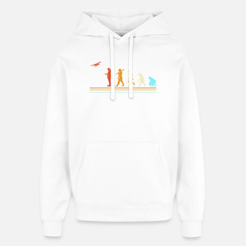 Avion modèle modèle - Sweat à capuche unisexe Stanley/Stella Oversized - blanc