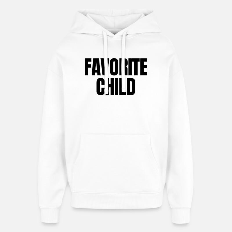 Enfant préféré - Sweat à capuche unisexe Stanley/Stella Oversized - blanc